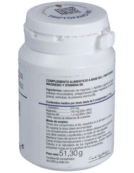 Triptofano Con Magnesio+Vit. B6 60Comp. de Ana Maria Lajusticia