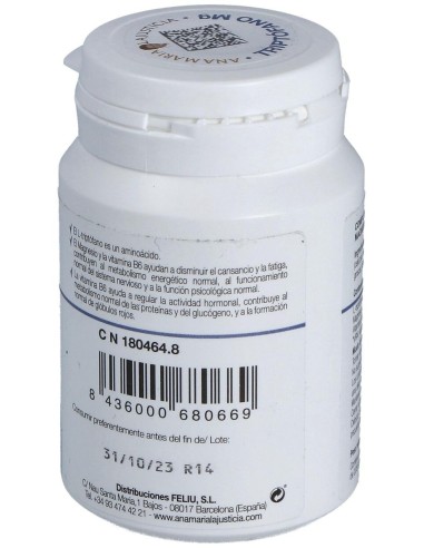 Triptofano Con Magnesio+Vit. B6 60Comp. de Ana Maria Lajusticia