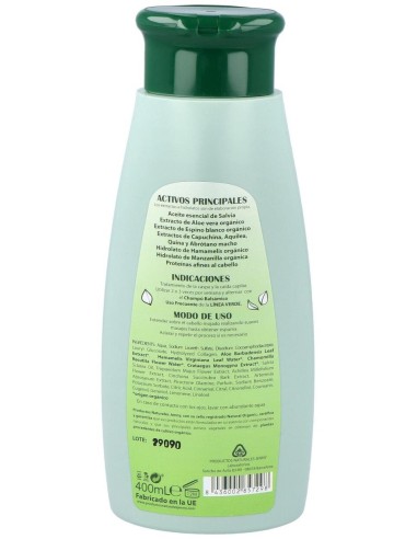 Champu Anticaspa-Anticaida Capuchina 400Ml. de Linea Verde