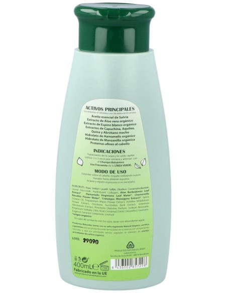 Champu Anticaspa-Anticaida Capuchina 400Ml. de Linea Verde