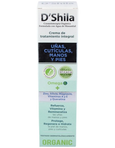 Crema Manos Y Uñas Omega-6 Con Dosificador 250Ml. de Dshila