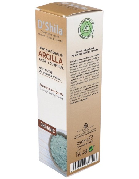 Jabon De Arcilla Facial Y Corporal 250Ml. de Dshila