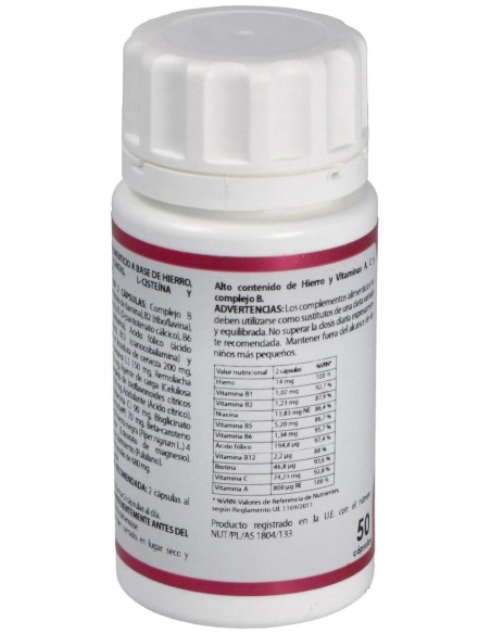 Holomega Ferro Plus 180 Cáp. de Equisalud