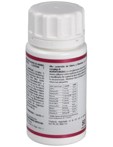 Holomega Ferro Plus 180 Cáp. de Equisalud