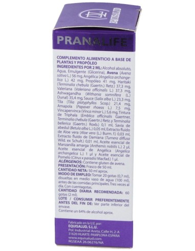 Pranalife 6 50Ml. de Equisalud