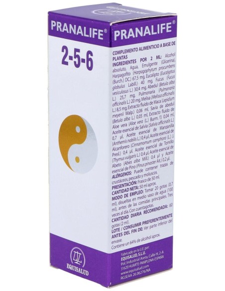 Pranalife 2-5-6 50Ml. de Equisalud