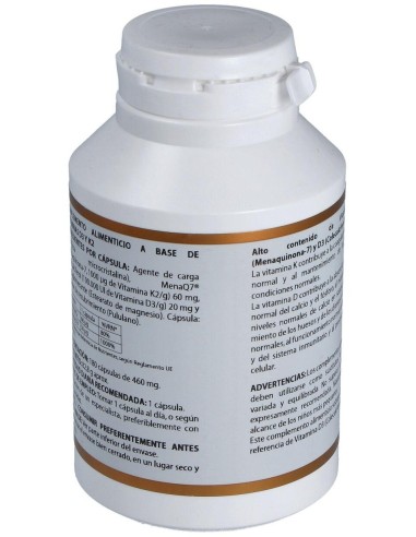 Holovit Vit. D3 2000Ui+K2 60Mcg+Menaquinona 180Cap de Equisalud