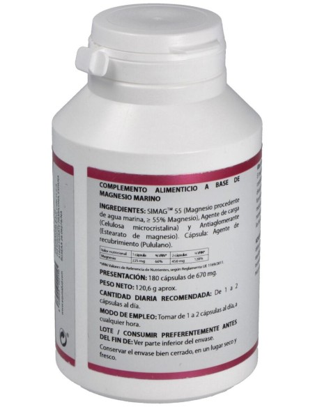 Holomega Magnesio Marino 180Cap. de Equisalud