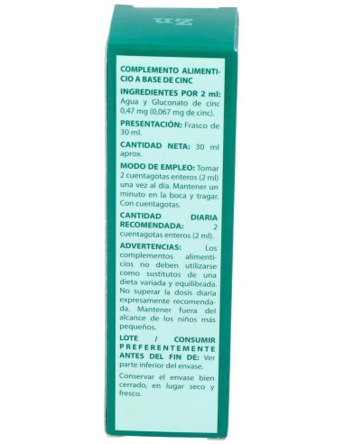 Oligogluco-Zn Zinc 30Ml. de Equisalud