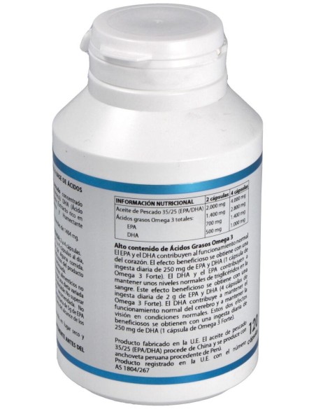 Omega Forte Epa350-Dha250 1000Mg. 120Cap. de Equisalud