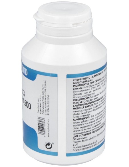 Omega 3 Dha Alto Contenido Epa100-Dha500 120Cap. de Equisalud