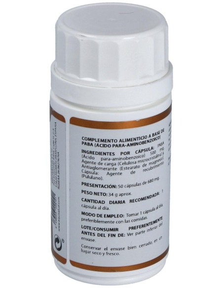 Holovit Paba 500Mg. 50Cap. de Equisalud