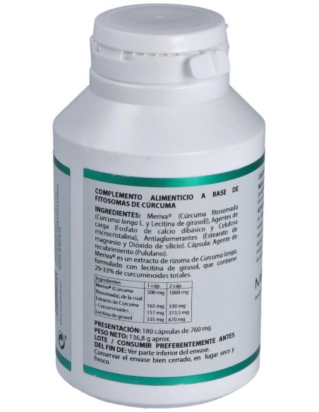 Holofit Curcuma Fitosomada 180Cap. de Equisalud