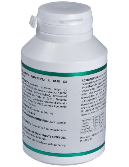 Holofit Curcuma Plus 180Cap. de Equisalud