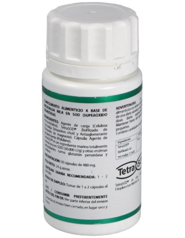 Holofit Tetrasod Microalga Tetraselmis Chuii 50Cap de Equisalud