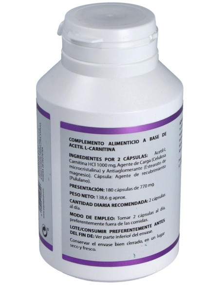 Holomega Acetil L-Carnitina 180Cap. de Equisalud