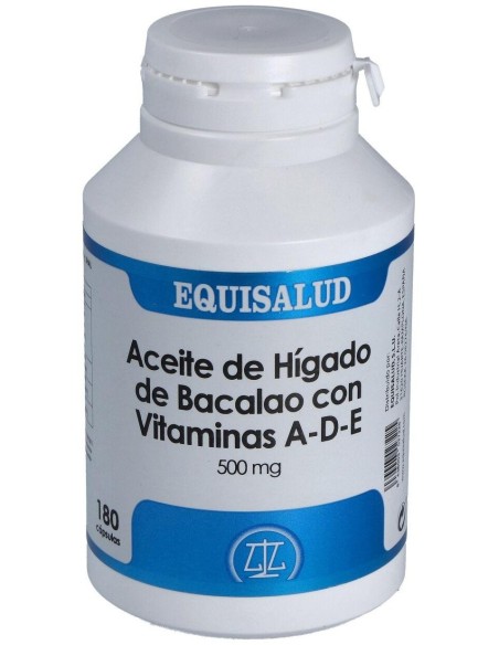 Aceite Higado De Bacalao Con Vit. A, D Y E 180Cap. de Equisalud