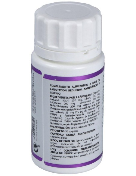 Holomega L-Glutation Plus 50Cap. de Equisalud
