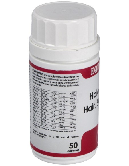 Holomega Hair Skin And Nails 50Cap. de Equisalud