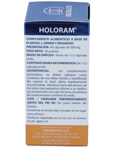 Holoram Equilibrium 60Cap. de Equisalud