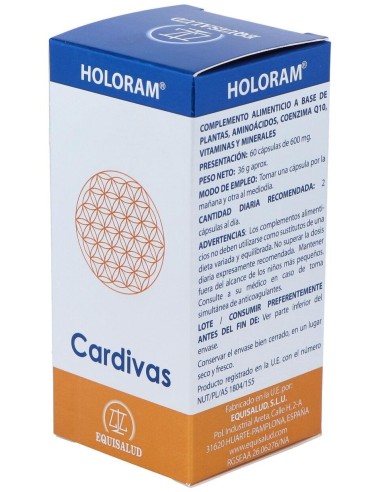 Holoram Cardivas 60Cap. de Equisalud