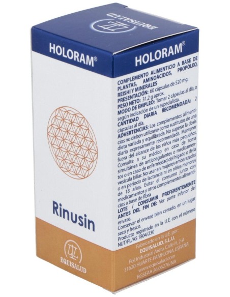Holoram Rinusin 60Cap. de Equisalud