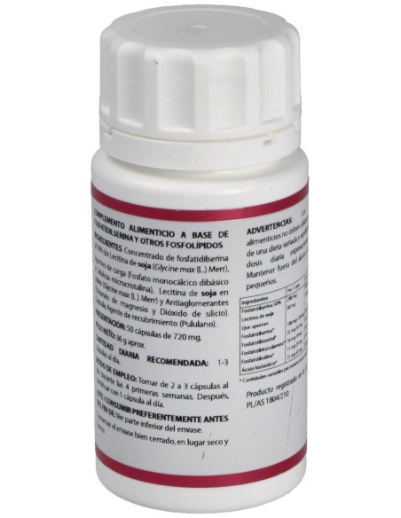 Holomega Fosfatidilserina 50Cap. de Equisalud