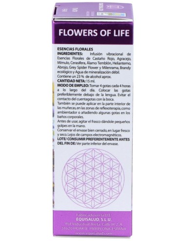 Flower Of Life Temor 15Ml. de Equisalud