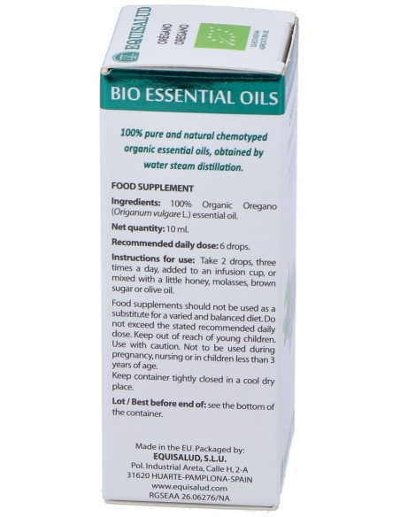 Bio Essential Oils Oregano Ac. Esencial 10Ml. de Equisalud