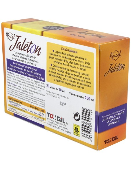 Apicol Jaleton J.Real Ginseng 20Amp de Tongil