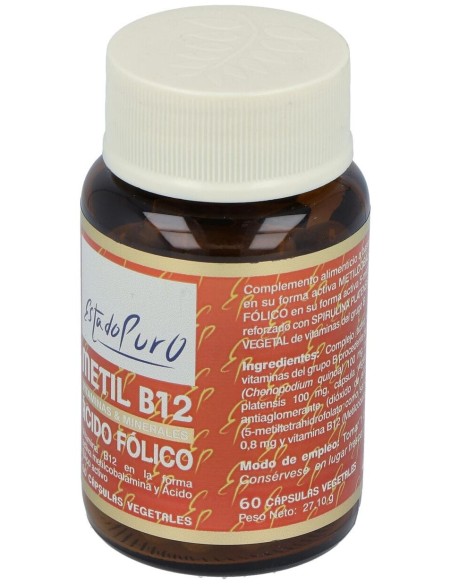 Metil B12 Acido Folico 60Cap. Estado Puro de Tongil