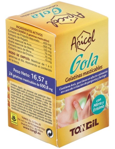 Apicol (Aligel) Gola Plus 24Perlas de Tongil