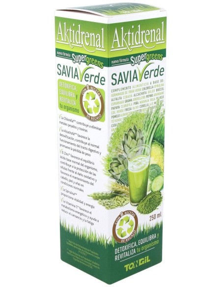 Aktidrenal Savia Verde 250Ml. Lineabel de Tongil
