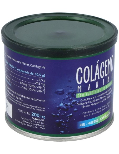 Colageno Marino Con Cartilago De Tiburon 200Gr. de Tongil