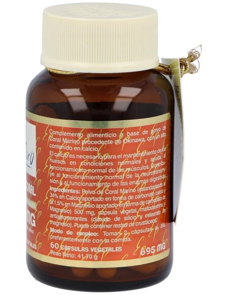 Calcio Coral 1000Mg. 60Cap. Estado Puro de Tongil