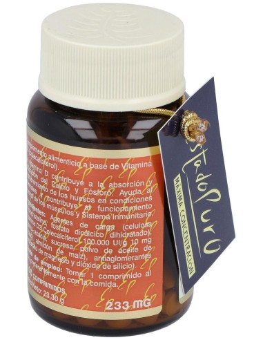 Vitamina D3 1000Ui 100Comp. Estado Puro de Tongil