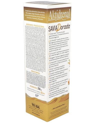 Aktidrenal Savia Dorada 250Ml. Lineabel de Tongil
