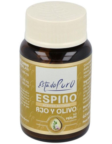 Espino, Ajo, Olivo Aceites Activos 60Perlas de Tongil