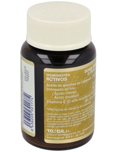 Semilla De Calabaza 60 Perlas Vitalis de Tongil