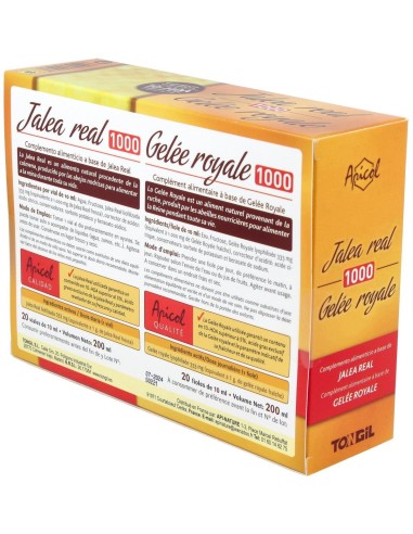 Apicol Jalea Real 1000Gr. 20Viales de Tongil