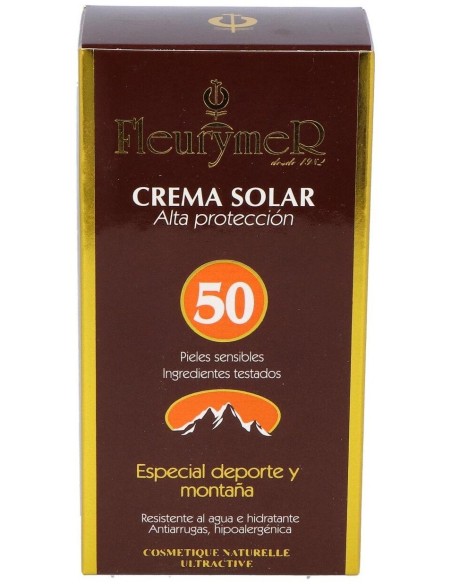 Crema Solar Facial Spf-50  Montaña de Fleurymer