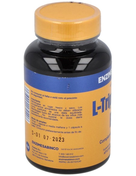 Triptofano Con Vit. B6 45Cap. de Enzime - Sabinco