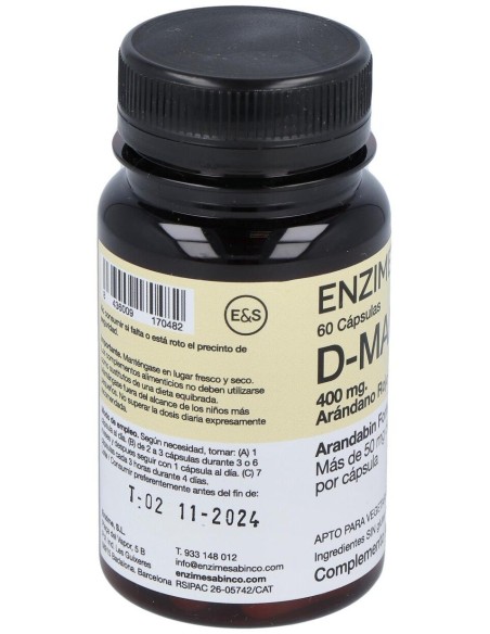 D-Manosa Arandabin Forte 60Cap. de Enzime - Sabinco