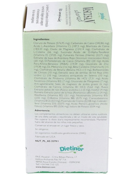 Vascusan Advanced 180 Tabletas de Naturemost