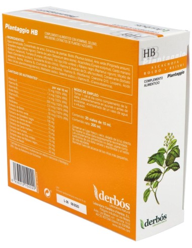 Plantaggio Hb 20Amp. de Derbos