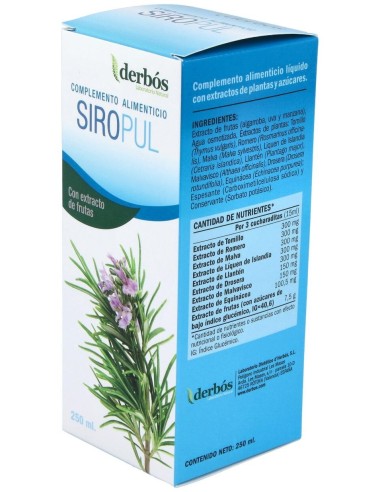 Siropul Jarabe 250Ml. de Derbos