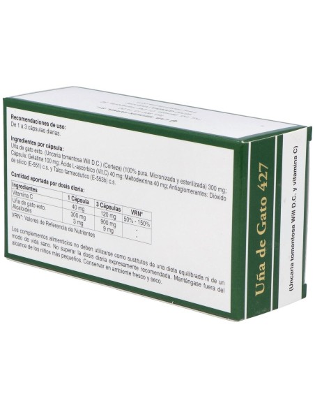 Uña De Gato 427 100 capsulas de Fharmocat