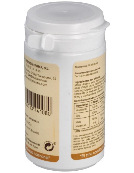 Maca Andina 100% Pura 60  capsulas de Fharmocat