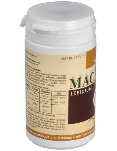 Maca Andina 100% Pura 60  capsulas de Fharmocat