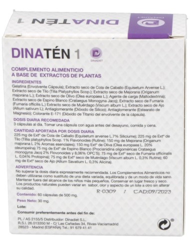 Dinaten 1 60Cap. de Dinadiet